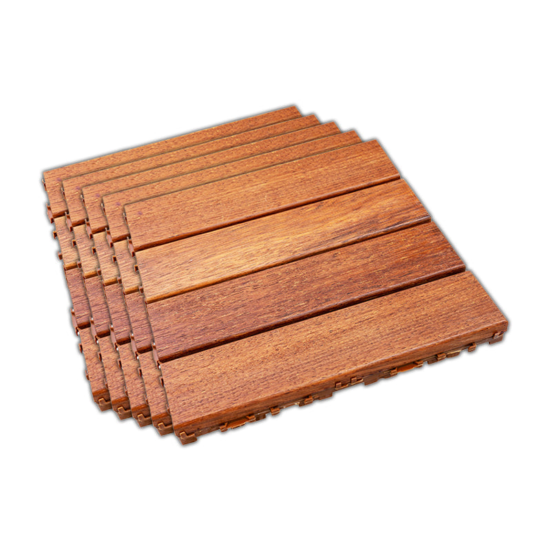 Outdoor Flooring Composite Interlocking Red Brown Decking Tiles 12" x 12" Clearhalo 'Home Improvement' 'home_improvement' 'home_improvement_outdoor_deck_tiles_planks' 'Outdoor Deck Tiles & Planks' 'Outdoor Flooring & Tile' 'Outdoor Remodel' 'outdoor_deck_tiles_planks' 7529967