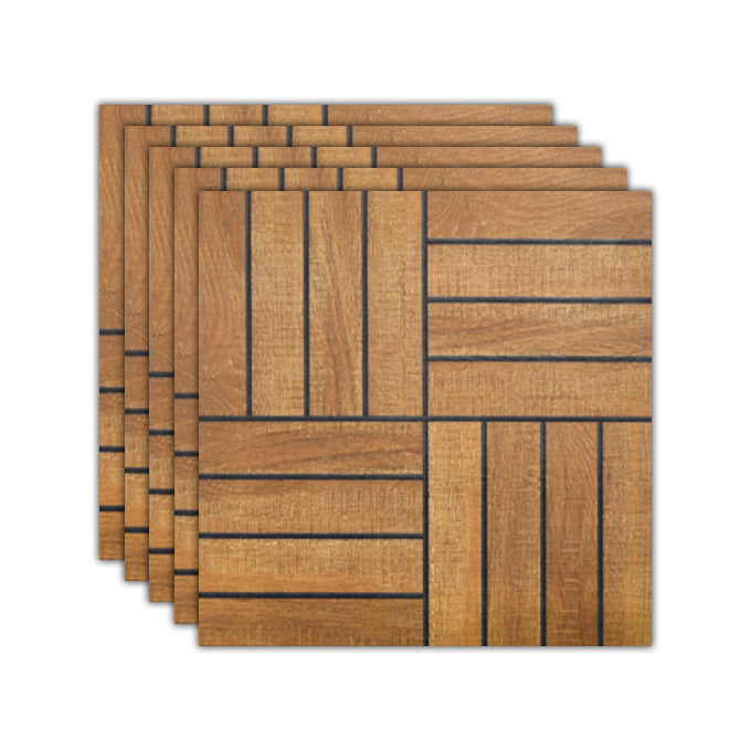 Outdoor Flooring Tiles 23.6" × 23.6" Flooring Tiles with Slip Resistant Brown Yellow Clearhalo 'Home Improvement' 'home_improvement' 'home_improvement_outdoor_deck_tiles_planks' 'Outdoor Deck Tiles & Planks' 'Outdoor Flooring & Tile' 'Outdoor Remodel' 'outdoor_deck_tiles_planks' 7529996