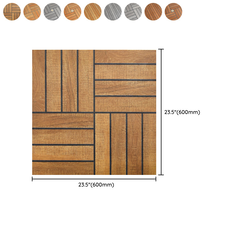 Outdoor Flooring Tiles 23.6" × 23.6" Flooring Tiles with Slip Resistant Clearhalo 'Home Improvement' 'home_improvement' 'home_improvement_outdoor_deck_tiles_planks' 'Outdoor Deck Tiles & Planks' 'Outdoor Flooring & Tile' 'Outdoor Remodel' 'outdoor_deck_tiles_planks' 7529999