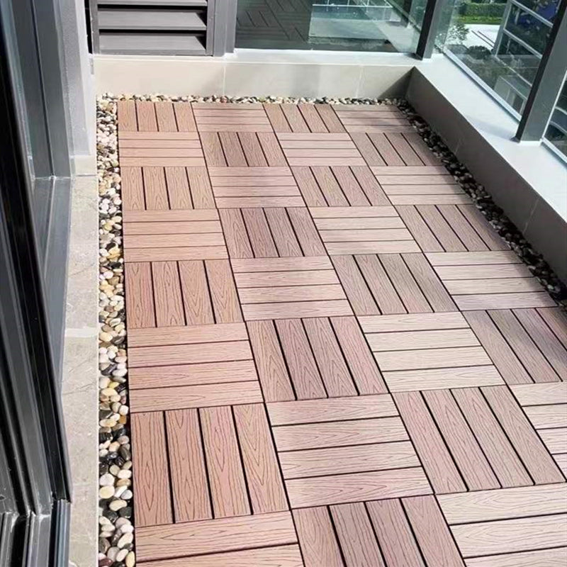 Interlocking Patio Flooring Tiles Composite Patio Flooring Tiles for Outdoor Clearhalo 'Home Improvement' 'home_improvement' 'home_improvement_outdoor_deck_tiles_planks' 'Outdoor Deck Tiles & Planks' 'Outdoor Flooring & Tile' 'Outdoor Remodel' 'outdoor_deck_tiles_planks' 7530013