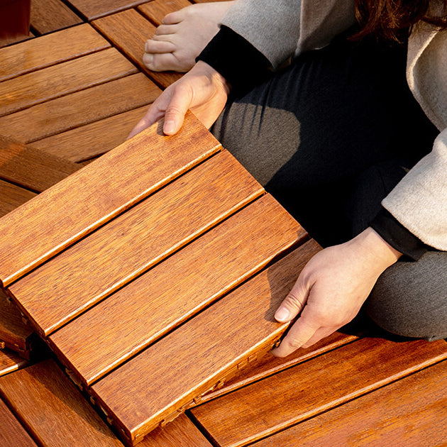 Wood Decking Tiles Outdoor Flooring Interlocking Decking Tiles Clearhalo 'Home Improvement' 'home_improvement' 'home_improvement_outdoor_deck_tiles_planks' 'Outdoor Deck Tiles & Planks' 'Outdoor Flooring & Tile' 'Outdoor Remodel' 'outdoor_deck_tiles_planks' 7530084
