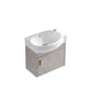 Rectangular Glam Sink Vanity Ceramic Single Wall Mount Vanity Set Bathroom Vanity 17"L x 11"W x 15"H Right Clearhalo 'Bathroom Remodel & Bathroom Fixtures' 'Bathroom Vanities' 'bathroom_vanities' 'Home Improvement' 'home_improvement' 'home_improvement_bathroom_vanities' 7539162