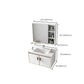 Glam Single Sink Vanity Metal Frame Rectangular Wall Mount Bath Vanity Clearhalo 'Bathroom Remodel & Bathroom Fixtures' 'Bathroom Vanities' 'bathroom_vanities' 'Home Improvement' 'home_improvement' 'home_improvement_bathroom_vanities' 7539211