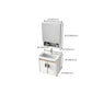 Glam Single Sink Vanity Metal Frame Rectangular Wall Mount Bath Vanity Clearhalo 'Bathroom Remodel & Bathroom Fixtures' 'Bathroom Vanities' 'bathroom_vanities' 'Home Improvement' 'home_improvement' 'home_improvement_bathroom_vanities' 7539217
