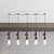 Black Finish 5/7 Bulbs Multi Pendant Light Industrial Iron Bare Bulb Tandem Hanging Lamp 5 Black Clearhalo 'Art Deco Pendants' 'Black' 'Cast Iron' 'Ceiling Lights' 'Ceramic' 'Crystal' 'Industrial Pendants' 'Industrial' 'Metal' 'Middle Century Pendants' 'Pendant Lights' 'Pendants' 'Rustic Pendants' 'Tiffany' Lighting' 754034
