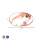 Minimalistic LED Ceiling Flush Pink/Blue Dog Shaped Flush Mount Lighting Fixture with Acrylic Shade in Warm/White Light Clearhalo 'Ceiling Lights' 'Close To Ceiling Lights' 'Close to ceiling' 'Flush mount' Lighting' 754260