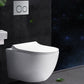 Elongated Wall Hung Toilet Set Vitreous China Wall Mounted Bidet Clearhalo 'Bathroom Remodel & Bathroom Fixtures' 'Bidets' 'Home Improvement' 'home_improvement' 'home_improvement_bidets' 'Toilets & Bidets' 7554866