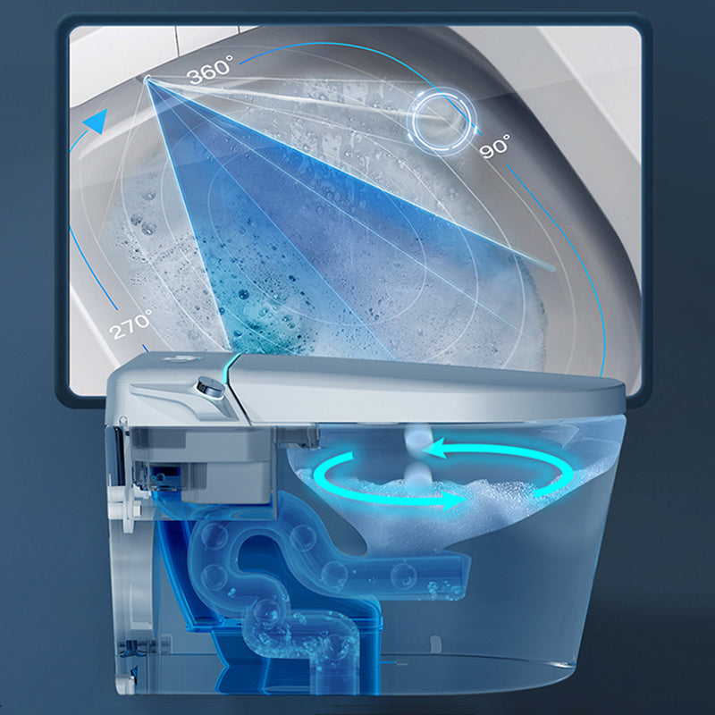 Temperature Control Bidet in White Elongated Toilet Seat Bidet with Heated Seat Clearhalo 'Bathroom Remodel & Bathroom Fixtures' 'Bidets' 'Home Improvement' 'home_improvement' 'home_improvement_bidets' 'Toilets & Bidets' 7554905