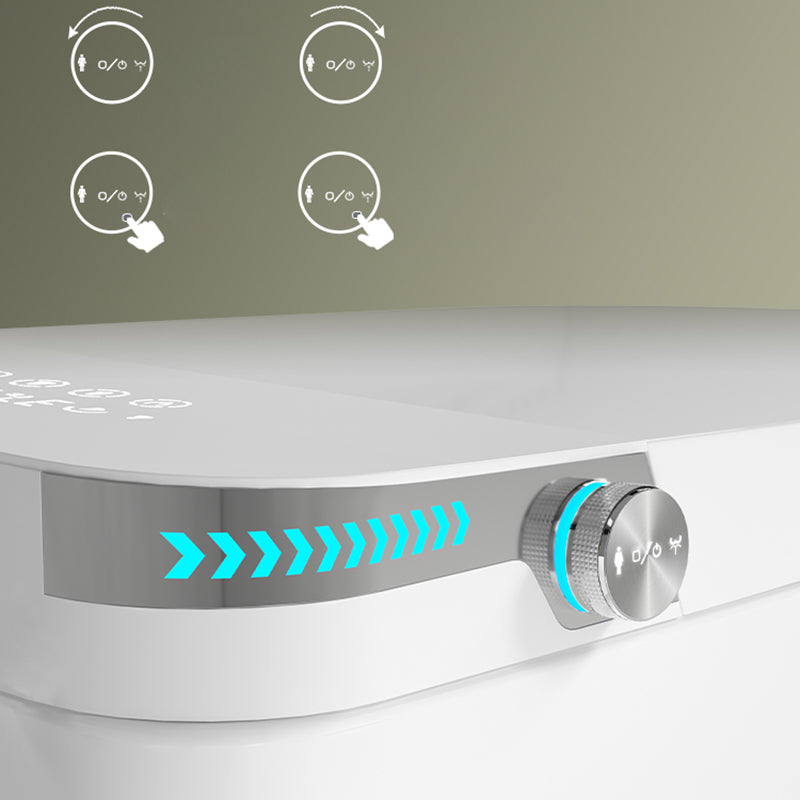 Minimalist Bidets Bidets Toilet Temperature Control Elongated Seat Bidet in White Clearhalo 'Bathroom Remodel & Bathroom Fixtures' 'Bidets' 'Home Improvement' 'home_improvement' 'home_improvement_bidets' 'Toilets & Bidets' 7554912