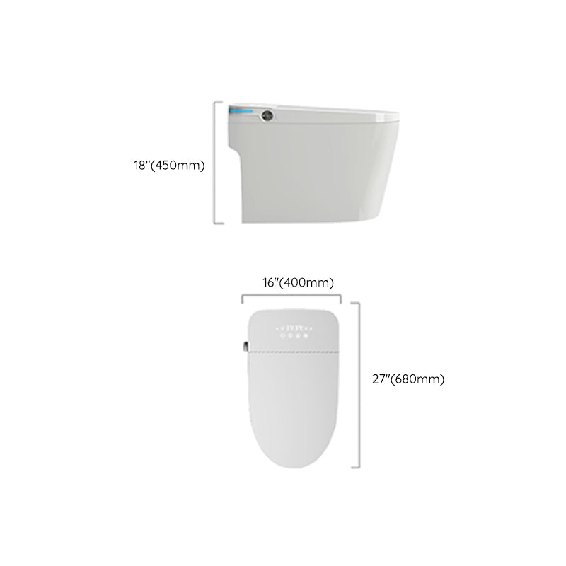 Minimalist Bidets Bidets Toilet Temperature Control Elongated Seat Bidet in White Clearhalo 'Bathroom Remodel & Bathroom Fixtures' 'Bidets' 'Home Improvement' 'home_improvement' 'home_improvement_bidets' 'Toilets & Bidets' 7554920