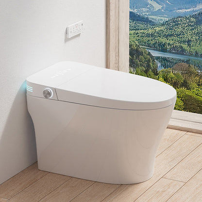 Simplicity Bidets Bidets Toilet Temperature Control Elongated Seat Bidet in White White Clearhalo 'Bathroom Remodel & Bathroom Fixtures' 'Bidets' 'Home Improvement' 'home_improvement' 'home_improvement_bidets' 'Toilets & Bidets' 7554933