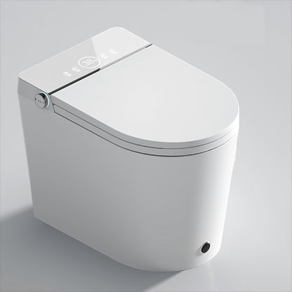 Contemporary White Temperature Control Bidet Elongated Toilet Seat Bidet with Heated Seat White Dryer Not Included (Standard) Clearhalo 'Bathroom Remodel & Bathroom Fixtures' 'Bidets' 'Home Improvement' 'home_improvement' 'home_improvement_bidets' 'Toilets & Bidets' 7554962