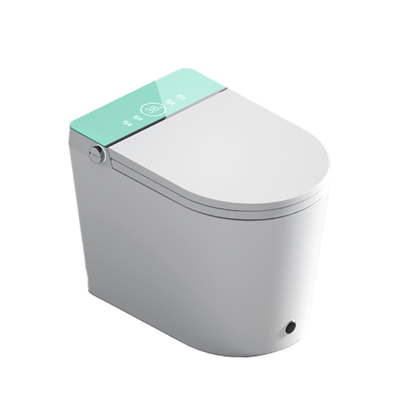 Contemporary White Temperature Control Bidet Elongated Toilet Seat Bidet with Heated Seat Clearhalo 'Bathroom Remodel & Bathroom Fixtures' 'Bidets' 'Home Improvement' 'home_improvement' 'home_improvement_bidets' 'Toilets & Bidets' 7554966