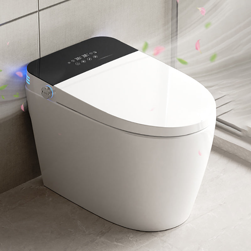 Modern White Temperature Control Bidet Elongated Toilet Seat Bidet with Heated Seat No Clearhalo 'Bathroom Remodel & Bathroom Fixtures' 'Bidets' 'Home Improvement' 'home_improvement' 'home_improvement_bidets' 'Toilets & Bidets' 7554974