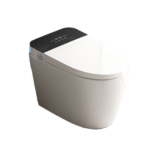 Modern White Temperature Control Bidet Elongated Toilet Seat Bidet with Heated Seat Clearhalo 'Bathroom Remodel & Bathroom Fixtures' 'Bidets' 'Home Improvement' 'home_improvement' 'home_improvement_bidets' 'Toilets & Bidets' 7554978