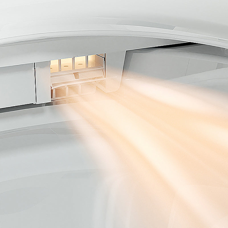 Modern White Temperature Control Bidet Elongated Toilet Seat Bidet with Heated Seat Clearhalo 'Bathroom Remodel & Bathroom Fixtures' 'Bidets' 'Home Improvement' 'home_improvement' 'home_improvement_bidets' 'Toilets & Bidets' 7554981