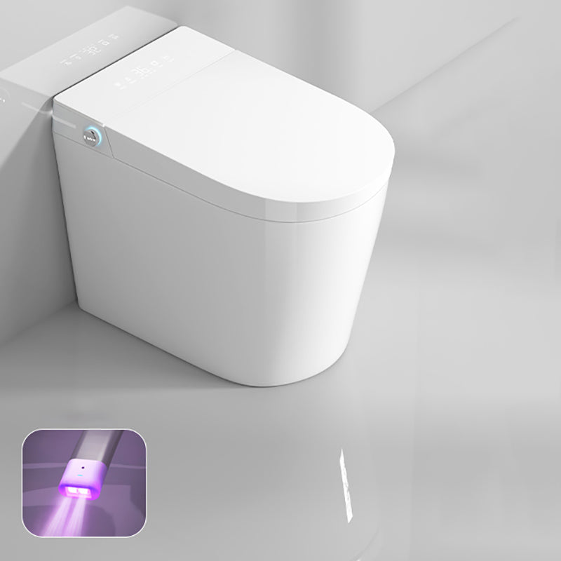 Minimalist White Temperature Control Bidet Elongated Toilet Seat Bidet with Heated Seat Toilet Seat Clearhalo 'Bathroom Remodel & Bathroom Fixtures' 'Bidets' 'Home Improvement' 'home_improvement' 'home_improvement_bidets' 'Toilets & Bidets' 7554986