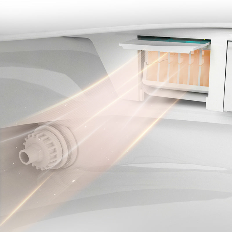 Minimalist White Temperature Control Bidet Elongated Toilet Seat Bidet with Heated Seat Clearhalo 'Bathroom Remodel & Bathroom Fixtures' 'Bidets' 'Home Improvement' 'home_improvement' 'home_improvement_bidets' 'Toilets & Bidets' 7554994