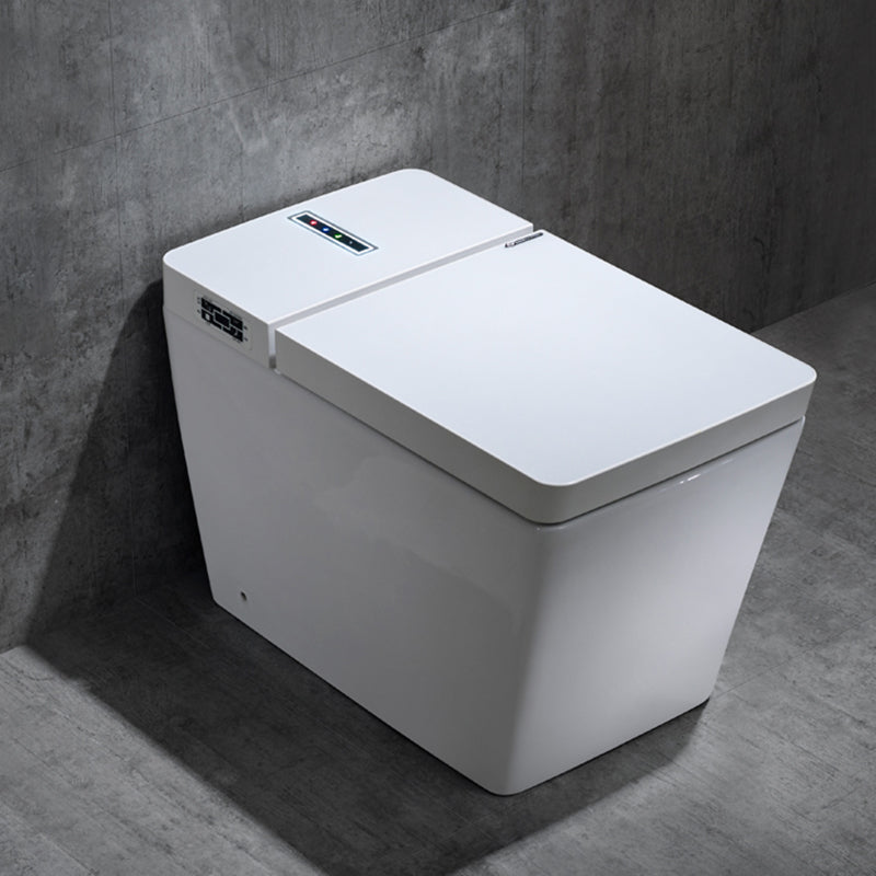 Minimalism Elongated All-in-One Bidet Ceramic Smart Toilet Bidet with Heated Seat White Manual Flip Clearhalo 'Bathroom Remodel & Bathroom Fixtures' 'Bidets' 'Home Improvement' 'home_improvement' 'home_improvement_bidets' 'Toilets & Bidets' 7555023