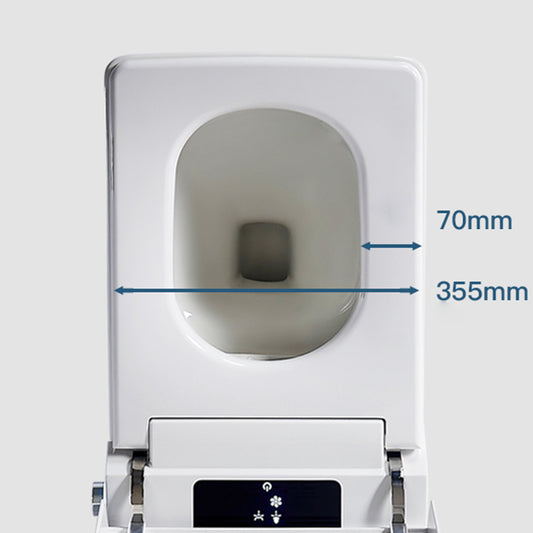 Minimalism Elongated All-in-One Bidet Ceramic Smart Toilet Bidet with Heated Seat Clearhalo 'Bathroom Remodel & Bathroom Fixtures' 'Bidets' 'Home Improvement' 'home_improvement' 'home_improvement_bidets' 'Toilets & Bidets' 7555028