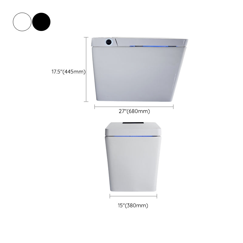 Minimalism Elongated All-in-One Bidet Ceramic Smart Toilet Bidet with Heated Seat Clearhalo 'Bathroom Remodel & Bathroom Fixtures' 'Bidets' 'Home Improvement' 'home_improvement' 'home_improvement_bidets' 'Toilets & Bidets' 7555033