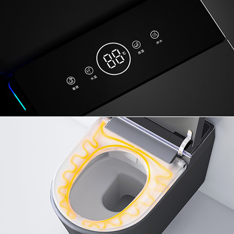 Minimalism Wall Mounted Bidet Elongated Foot Sensor Ceramic Heated Seat Clearhalo 'Bathroom Remodel & Bathroom Fixtures' 'Bidets' 'Home Improvement' 'home_improvement' 'home_improvement_bidets' 'Toilets & Bidets' 7555055