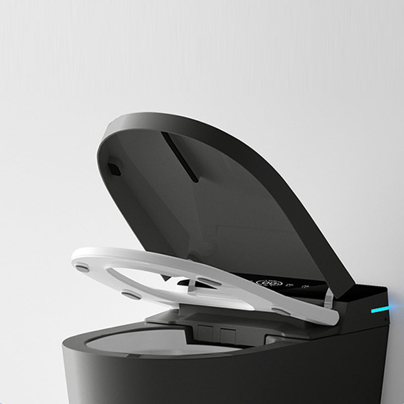 Minimalism Wall Mounted Bidet Elongated Foot Sensor Ceramic Heated Seat Clearhalo 'Bathroom Remodel & Bathroom Fixtures' 'Bidets' 'Home Improvement' 'home_improvement' 'home_improvement_bidets' 'Toilets & Bidets' 7555056