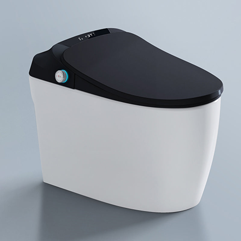 Minimalistic Elongated All-in-One Bidet Ceramic Smart Toilet Bidet with Heated Seat White and Black Clearhalo 'Bathroom Remodel & Bathroom Fixtures' 'Bidets' 'Home Improvement' 'home_improvement' 'home_improvement_bidets' 'Toilets & Bidets' 7555060