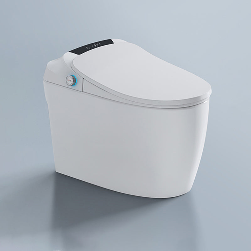 Minimalistic Elongated All-in-One Bidet Ceramic Smart Toilet Bidet with Heated Seat White Clearhalo 'Bathroom Remodel & Bathroom Fixtures' 'Bidets' 'Home Improvement' 'home_improvement' 'home_improvement_bidets' 'Toilets & Bidets' 7555061