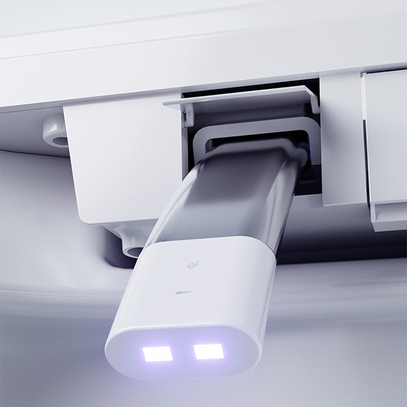 Elongated White Bidet 20.47" H One-Piece Smart Toilet Bidet with Dryer Clearhalo 'Bathroom Remodel & Bathroom Fixtures' 'Bidets' 'Home Improvement' 'home_improvement' 'home_improvement_bidets' 'Toilets & Bidets' 7555236