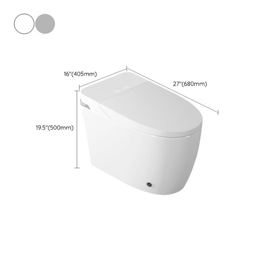 Elongated All-in-One Bidet White One-Piece Smart Toilet Bidet with Quiet-Close Clearhalo 'Bathroom Remodel & Bathroom Fixtures' 'Bidets' 'Home Improvement' 'home_improvement' 'home_improvement_bidets' 'Toilets & Bidets' 7555253