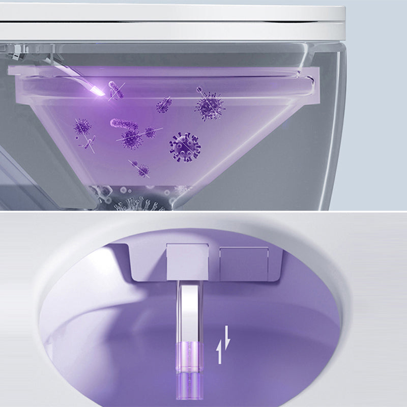 Heated Smart One-Piece Smart Toilet Bidet Elongated Smart Bidet in White Clearhalo 'Bathroom Remodel & Bathroom Fixtures' 'Bidets' 'Home Improvement' 'home_improvement' 'home_improvement_bidets' 'Toilets & Bidets' 7555260