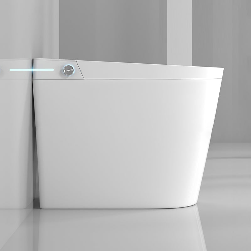 Elongated White One Piece Smart Toilet & Bidet with Unlimited Warm Water Clearhalo 'Bathroom Remodel & Bathroom Fixtures' 'Bidets' 'Home Improvement' 'home_improvement' 'home_improvement_bidets' 'Toilets & Bidets' 7555281