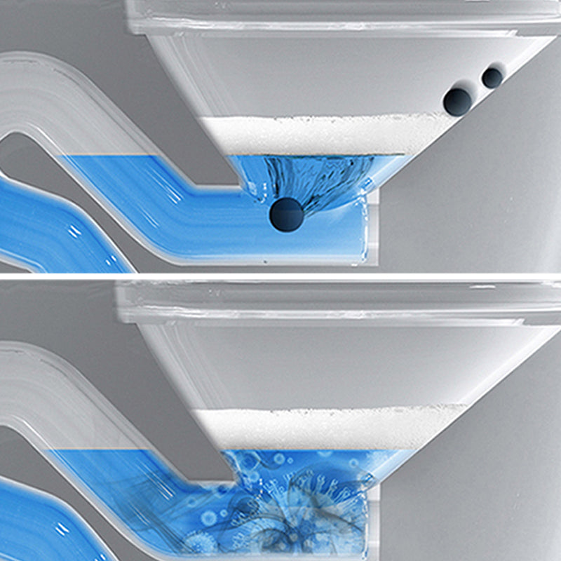 Elongated White One Piece Smart Toilet & Bidet with Unlimited Warm Water Clearhalo 'Bathroom Remodel & Bathroom Fixtures' 'Bidets' 'Home Improvement' 'home_improvement' 'home_improvement_bidets' 'Toilets & Bidets' 7555289