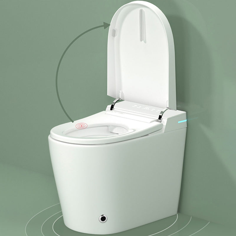 Elongated White One Piece Smart Toilet & Bidet with Unlimited Warm Water Clearhalo 'Bathroom Remodel & Bathroom Fixtures' 'Bidets' 'Home Improvement' 'home_improvement' 'home_improvement_bidets' 'Toilets & Bidets' 7555291