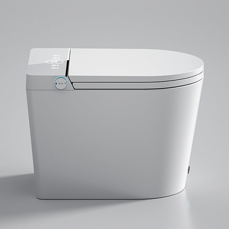 Stain Resistant Elongated Bidet Seat White Contemporary All-in-One Bidet Automatic Lid Clearhalo 'Bathroom Remodel & Bathroom Fixtures' 'Bidets' 'Home Improvement' 'home_improvement' 'home_improvement_bidets' 'Toilets & Bidets' 7555294