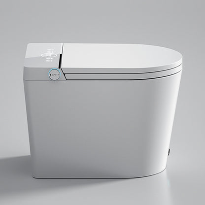 Stain Resistant Elongated Bidet Seat White Contemporary All-in-One Bidet Automatic Lid Clearhalo 'Bathroom Remodel & Bathroom Fixtures' 'Bidets' 'Home Improvement' 'home_improvement' 'home_improvement_bidets' 'Toilets & Bidets' 7555294