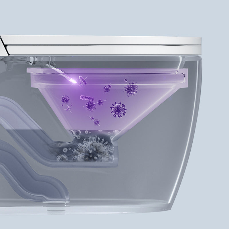 Stain Resistant Elongated Bidet Seat White Contemporary All-in-One Bidet Clearhalo 'Bathroom Remodel & Bathroom Fixtures' 'Bidets' 'Home Improvement' 'home_improvement' 'home_improvement_bidets' 'Toilets & Bidets' 7555295