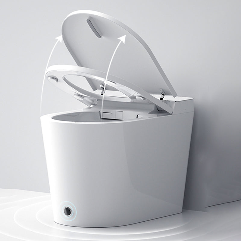 Stain Resistant Elongated Bidet Seat White Contemporary All-in-One Bidet Clearhalo 'Bathroom Remodel & Bathroom Fixtures' 'Bidets' 'Home Improvement' 'home_improvement' 'home_improvement_bidets' 'Toilets & Bidets' 7555297