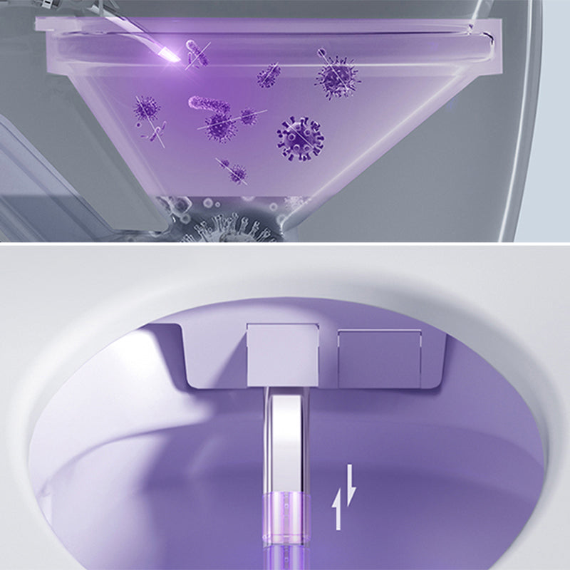 Stain Resistant Elongated Bidet Seat White Contemporary All-in-One Bidet Clearhalo 'Bathroom Remodel & Bathroom Fixtures' 'Bidets' 'Home Improvement' 'home_improvement' 'home_improvement_bidets' 'Toilets & Bidets' 7555301