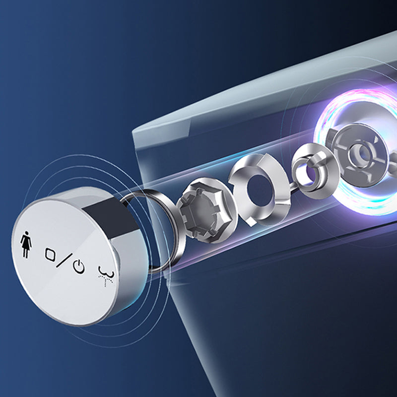 Stain Resistant Elongated Bidet Seat White Contemporary All-in-One Bidet Clearhalo 'Bathroom Remodel & Bathroom Fixtures' 'Bidets' 'Home Improvement' 'home_improvement' 'home_improvement_bidets' 'Toilets & Bidets' 7555303