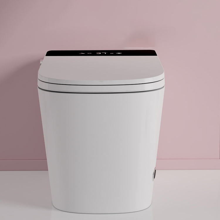 White Smart Toilet Elongated Antimicrobial Floor Standing Bidet Clearhalo 'Bathroom Remodel & Bathroom Fixtures' 'Bidets' 'Home Improvement' 'home_improvement' 'home_improvement_bidets' 'Toilets & Bidets' 7555331