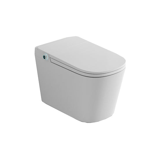 White Smart Toilet Elongated Antimicrobial Floor Standing Bidet Clearhalo 'Bathroom Remodel & Bathroom Fixtures' 'Bidets' 'Home Improvement' 'home_improvement' 'home_improvement_bidets' 'Toilets & Bidets' 7555334