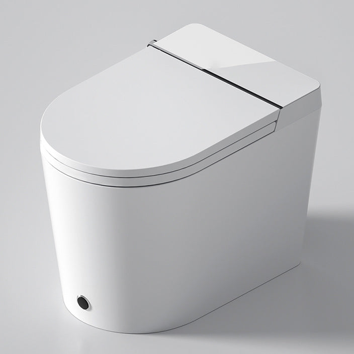 Contemporary Elongated Floor Mount Bidet White Antimicrobial Smart Bidet Clearhalo 'Bathroom Remodel & Bathroom Fixtures' 'Bidets' 'Home Improvement' 'home_improvement' 'home_improvement_bidets' 'Toilets & Bidets' 7555363