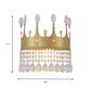 Contemporary Crown Wall Light Sconce 2 Bulbs Metallic Wall Mount Lamp Fixture in Gold with Crystal Droplet Clearhalo 'Cast Iron' 'Glass' 'Industrial' 'Modern wall lights' 'Modern' 'Tiffany' 'Traditional wall lights' 'Wall Lamps & Sconces' 'Wall Lights' Lighting' 757781