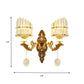 Crystal Block Gold Wall Mount Light Arc 1/2-Light Modernism Sconce Lamp Fixture for Corner Clearhalo 'Cast Iron' 'Glass' 'Industrial' 'Modern wall lights' 'Modern' 'Tiffany' 'Traditional wall lights' 'Wall Lamps & Sconces' 'Wall Lights' Lighting' 757785