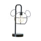 Black Mouse Head Table Lighting Kids Novelty Iron LED Night Stand Light with Gooseneck Arm and Cage Design Clearhalo 'Lamps' 'Table Lamps' Lighting' 757986