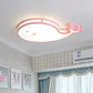 Whale Kids Dorm Ceiling Flush Iron Cartoon LED Flush Mount Light in White/Pink/Blue with Acrylic Diffuser Clearhalo 'Ceiling Lights' 'Close To Ceiling Lights' 'Close to ceiling' 'Flush mount' Lighting' 758090