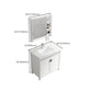 Freestanding Bathroom Vanity Single Sink White Modern Rectangular Vanity Set Clearhalo 'Bathroom Remodel & Bathroom Fixtures' 'Bathroom Vanities' 'bathroom_vanities' 'Home Improvement' 'home_improvement' 'home_improvement_bathroom_vanities' 7581777