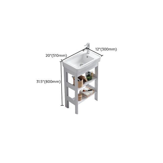 Freestanding Bathroom Vanity Modern Single-Sink Bathroom Sink Vanity ...